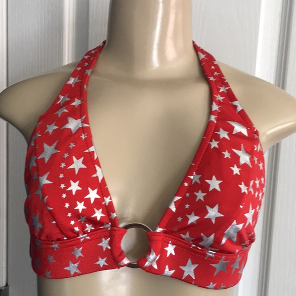 VENUS Other - Venus red bikini top with silver stars size S/M VENUS Other - Venus red bikini top with silver stars size S/M